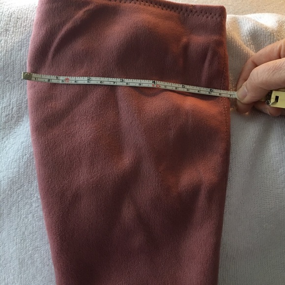 Amanda Smith’s Super soft tall pink suede fashion boots. New, never worn, no box - Picture 6 of 7